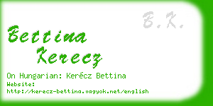 bettina kerecz business card