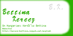 bettina kerecz business card